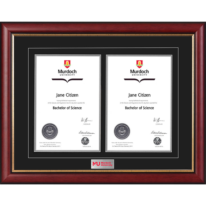 Murdoch University Frame Mahogany Double Degree