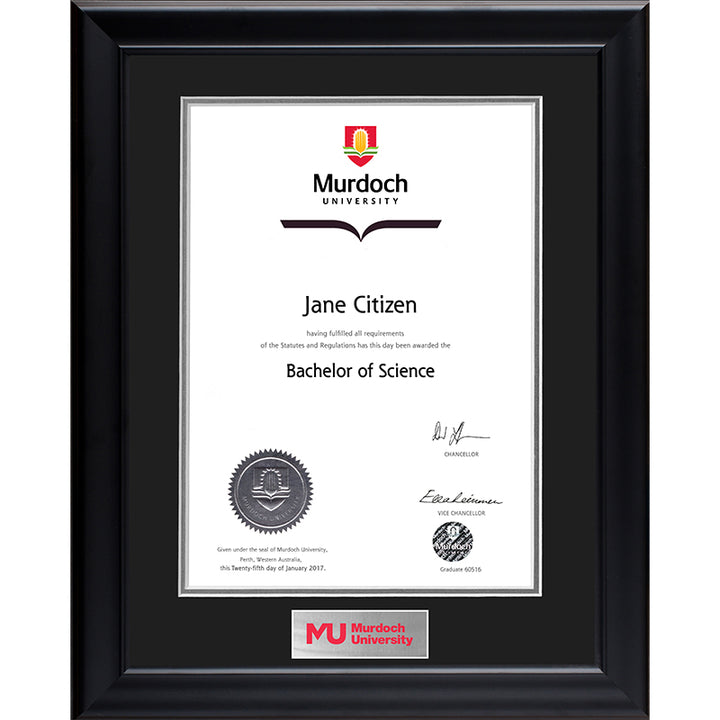 Murdoch University Frame Black Elegance