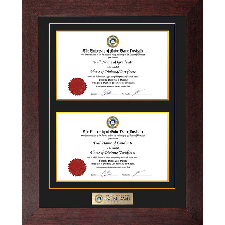 Notre Dame Frame Jarrah Double Degree