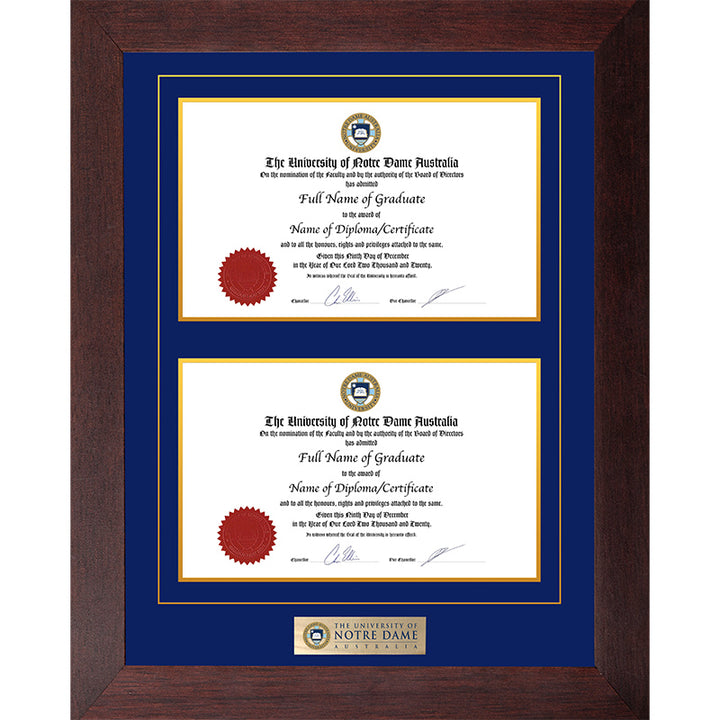 Notre Dame Frame Jarrah Double Degree