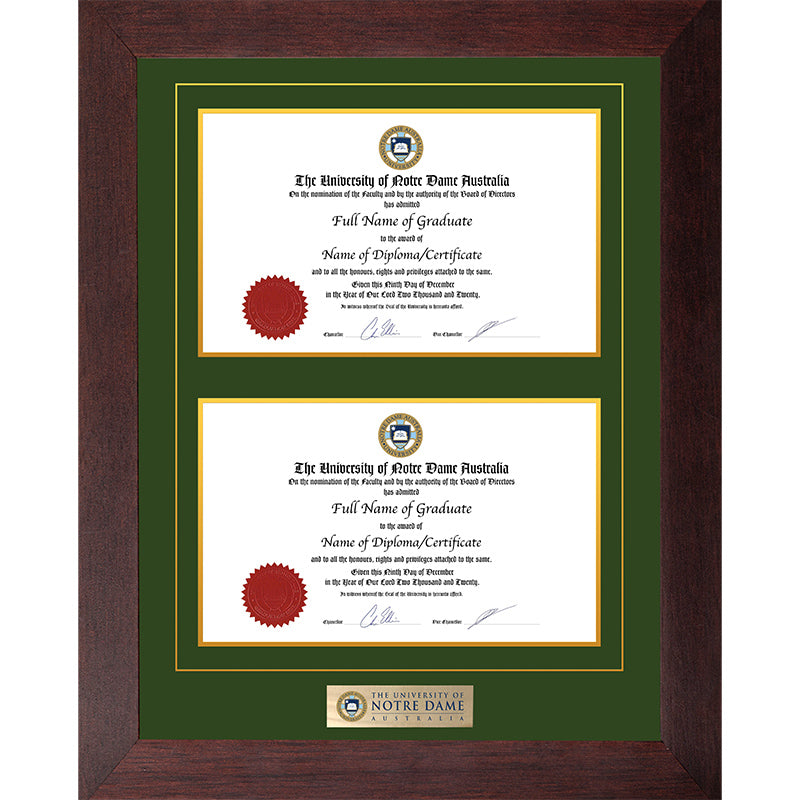 Notre Dame Frame Jarrah Double Degree