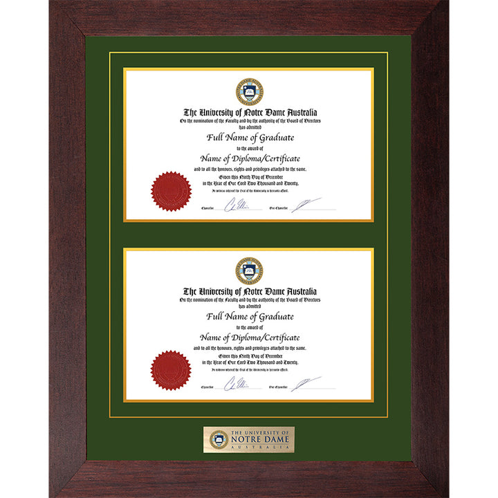 Notre Dame Frame Jarrah Double Degree