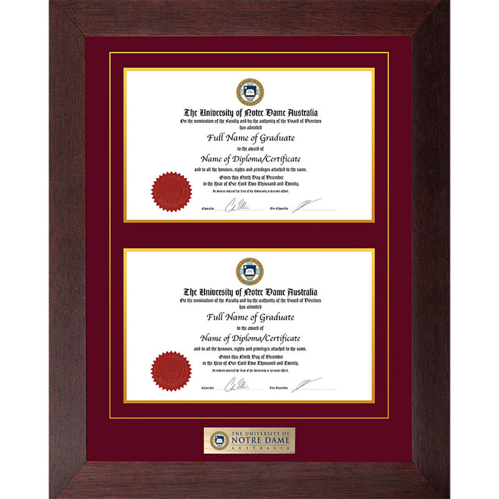 Notre Dame Frame Jarrah Double Degree