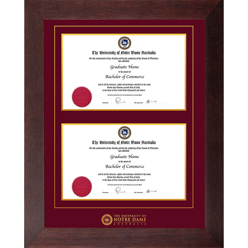 Notre Dame Frame Jarrah Double Degree