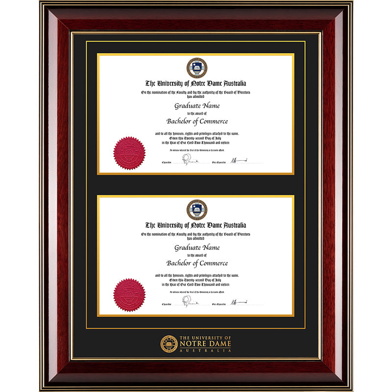 Notre Dame University Frame Majestic Double Degree
