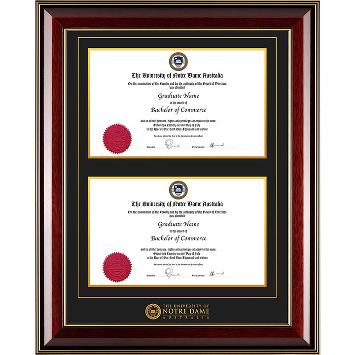 Notre Dame University Frame Majestic Double Degree
