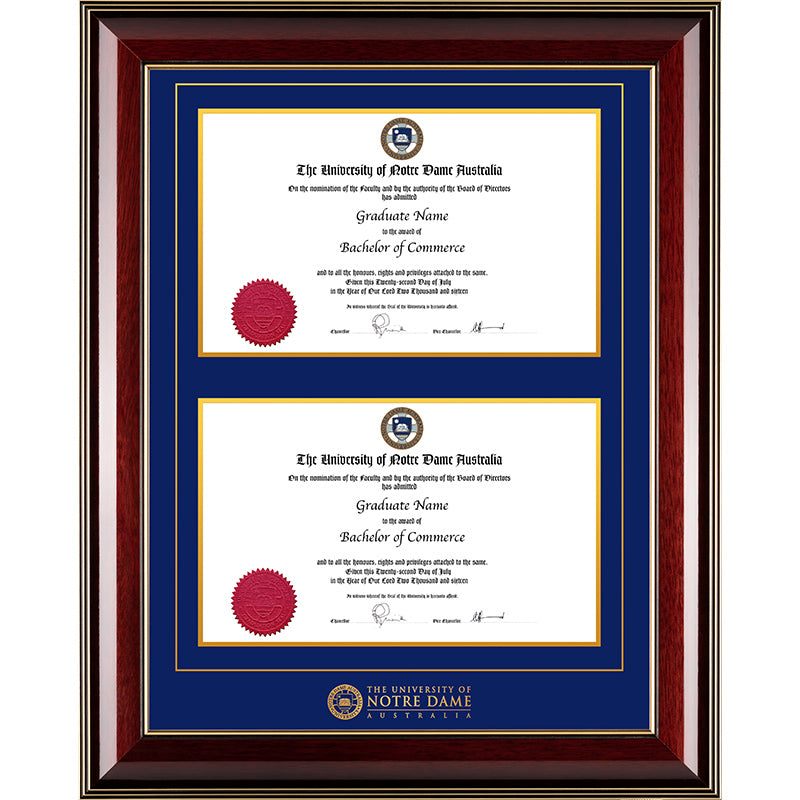Notre Dame University Frame Majestic Double Degree