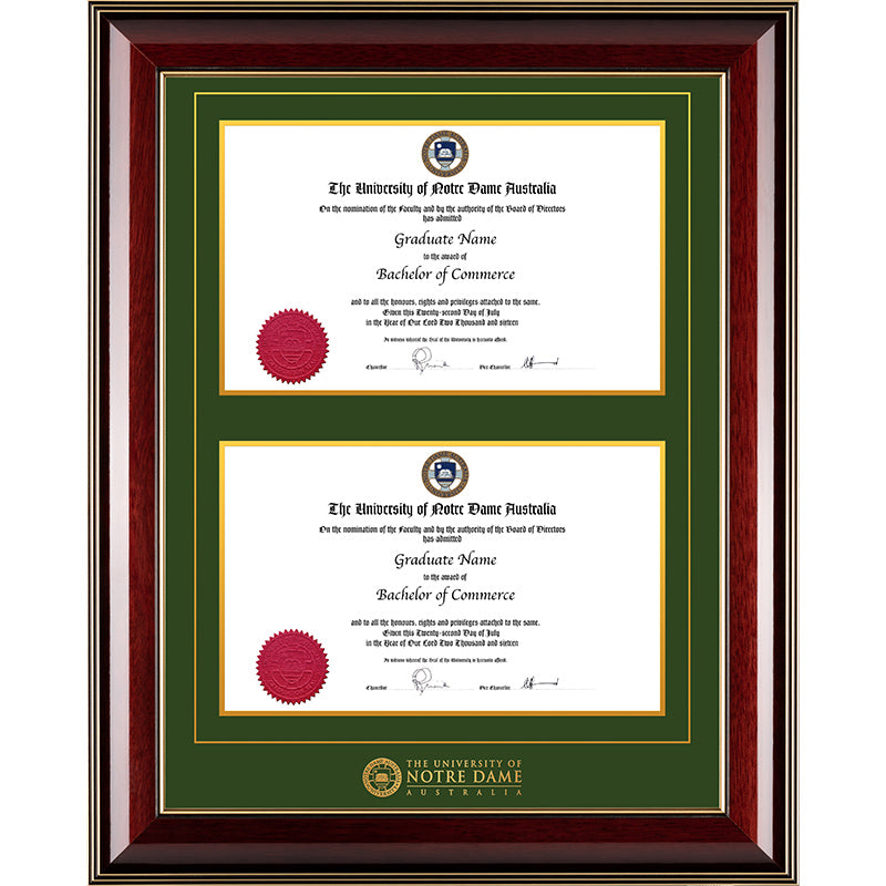 Notre Dame University Frame Majestic Double Degree
