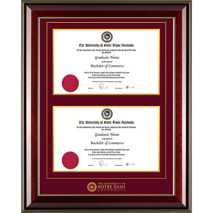 Notre Dame University Frame Majestic Double Degree