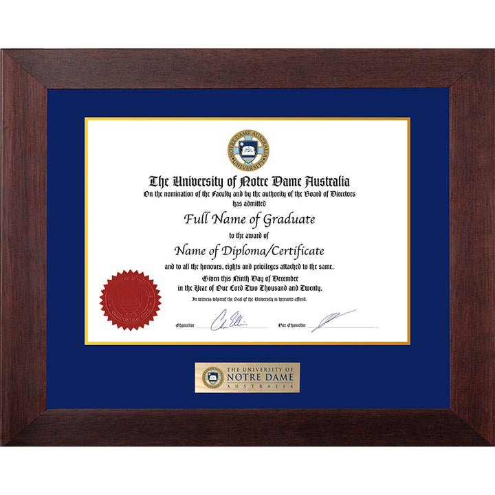 Notre Dame University Frame Jarrah Elegance