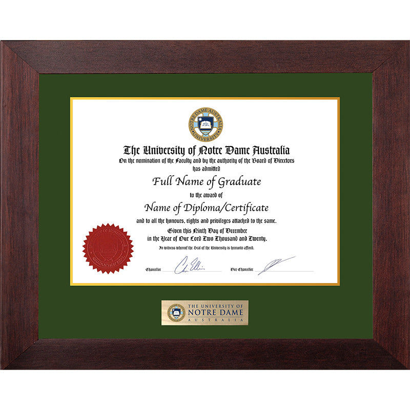 Notre Dame University Frame Jarrah Elegance