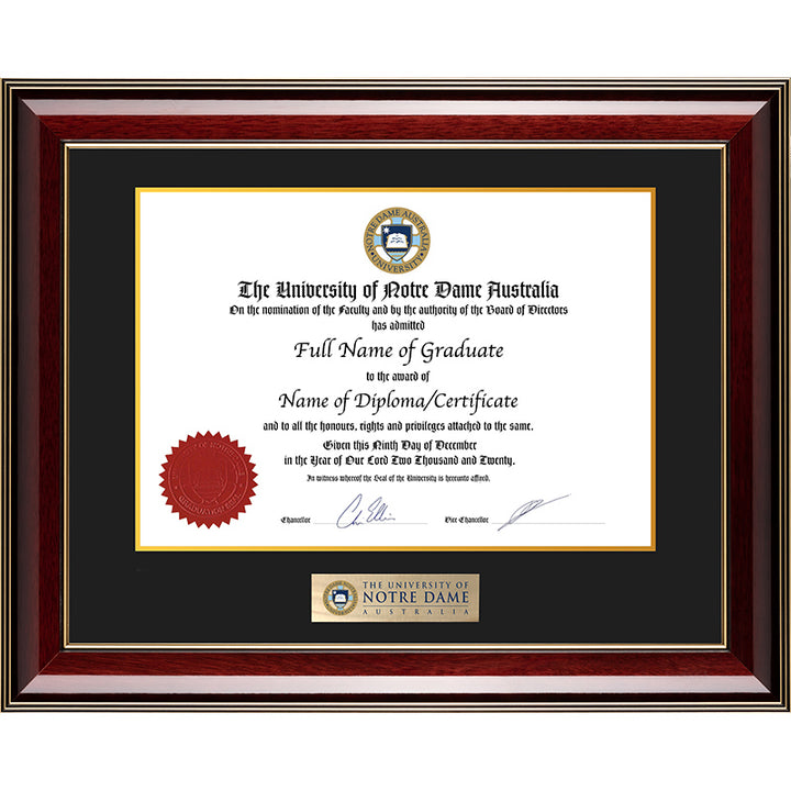 Notre Dame University Frame Majestic Elegance