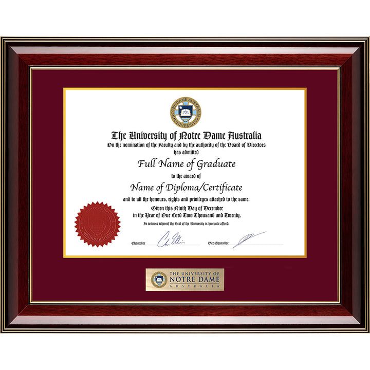 Notre Dame University Frame Majestic Elegance