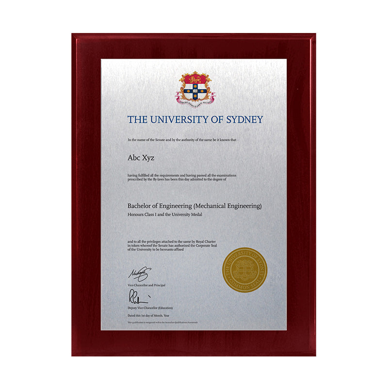University of Sydney Plaque Prestige