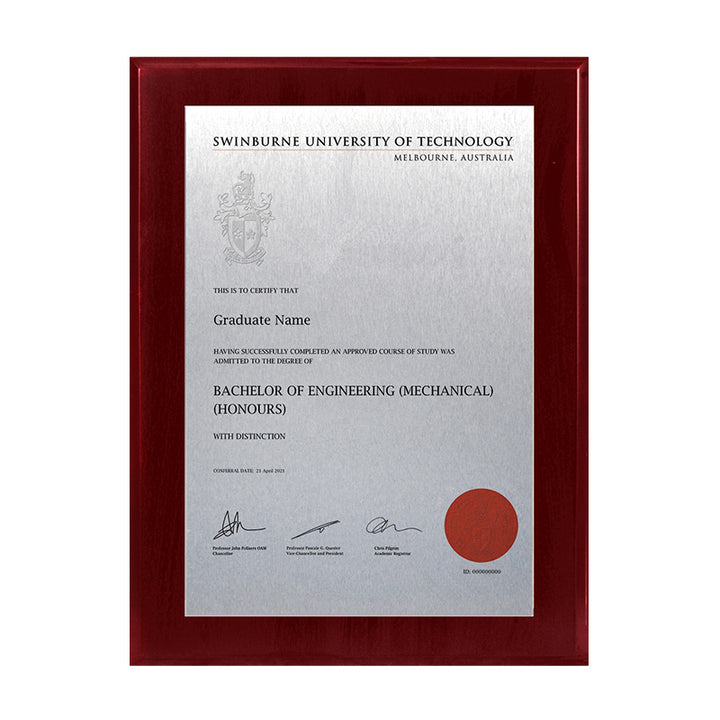 Swinburne Plaque Prestige