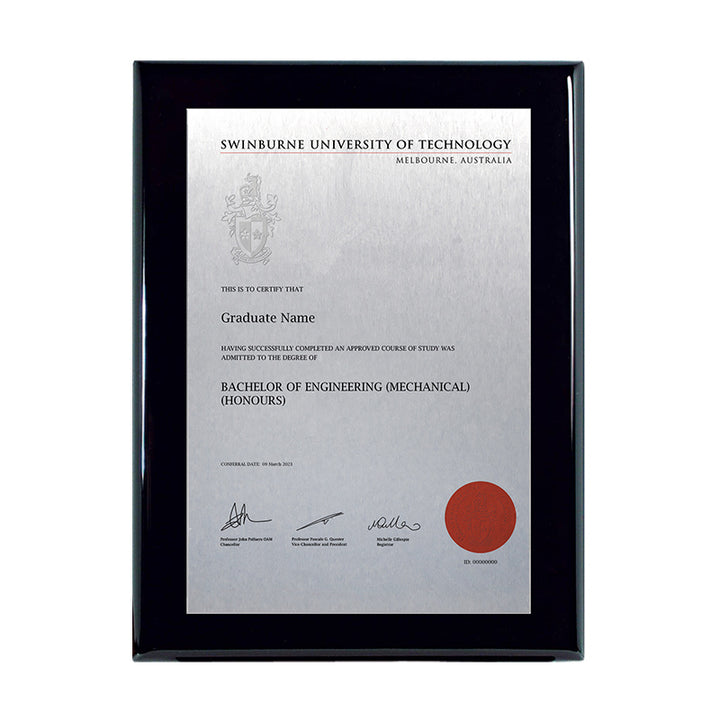 Swinburne Plaque Prestige Black