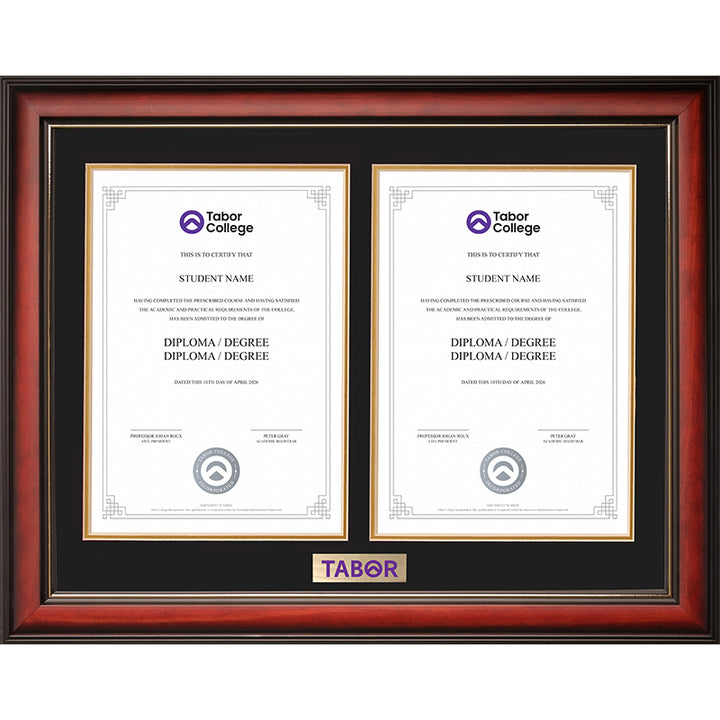 Tabor Frame Mahogany Double Degree