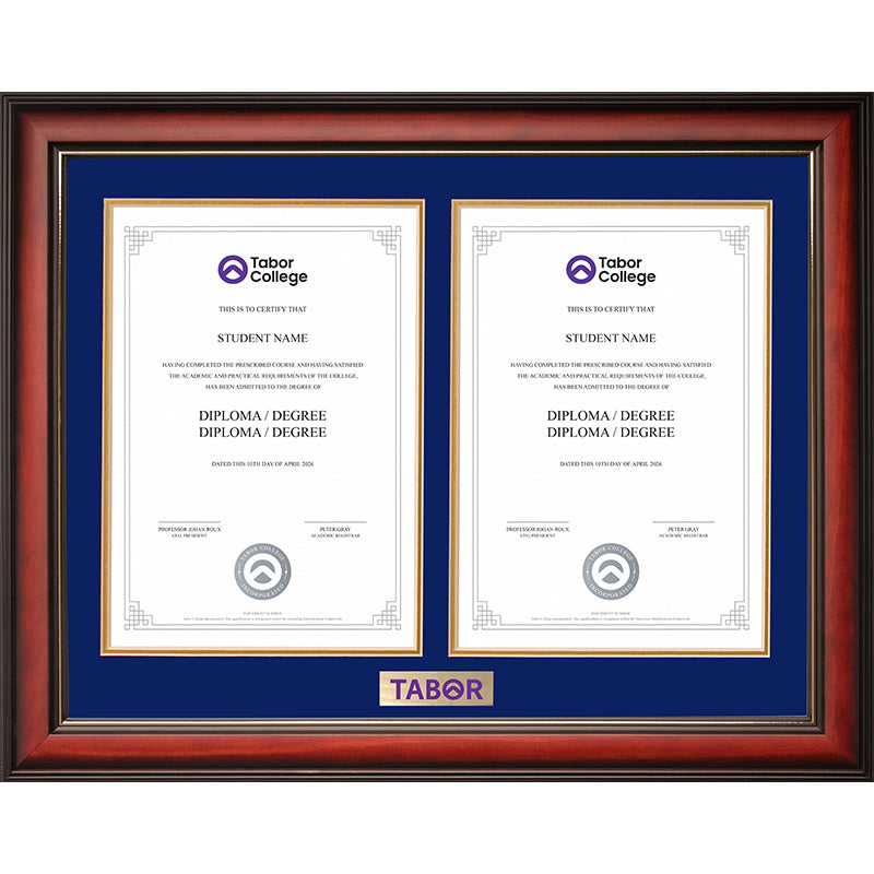 Tabor Frame Mahogany Double Degree