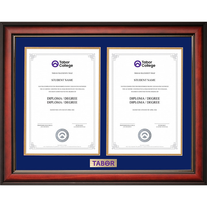 Tabor Frame Mahogany Double Degree