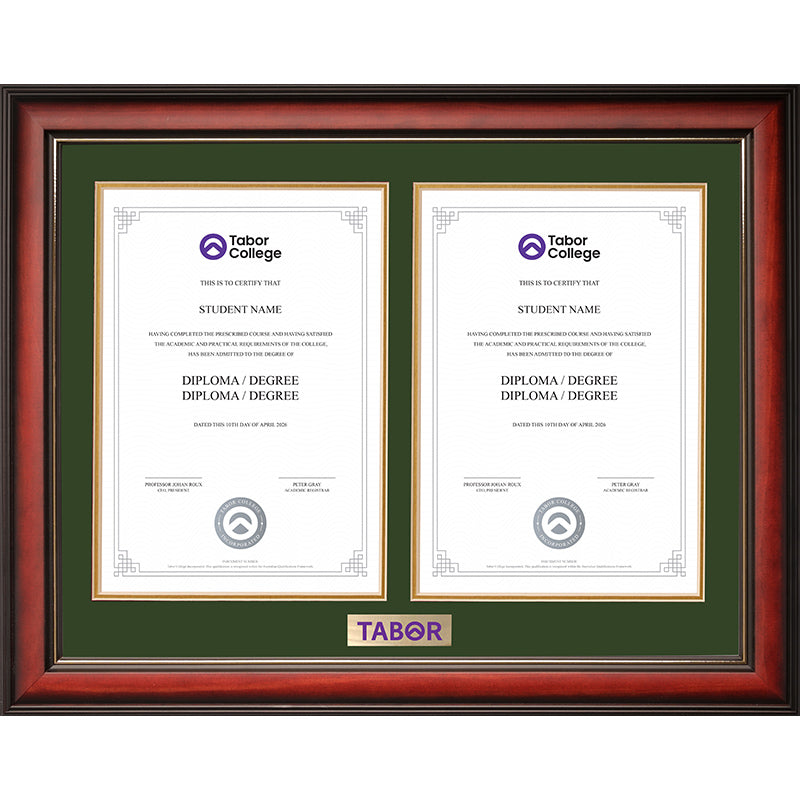 Tabor Frame Mahogany Double Degree