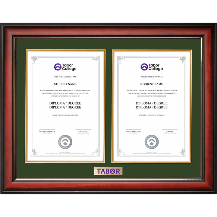 Tabor Frame Mahogany Double Degree