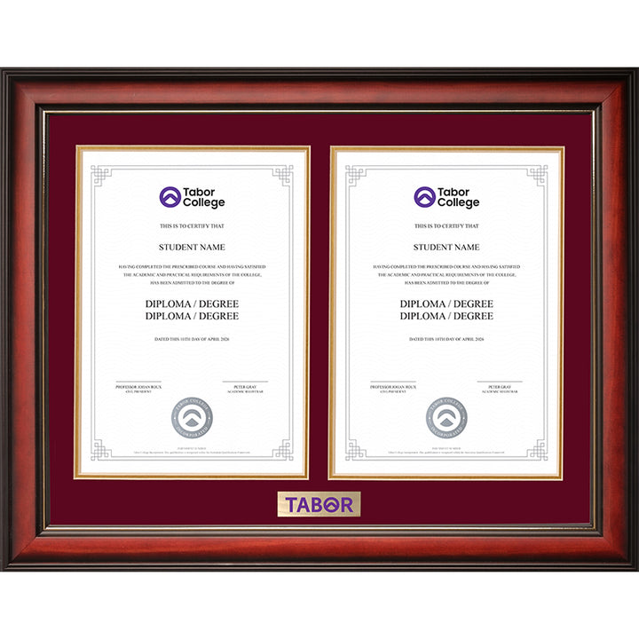 Tabor Frame Mahogany Double Degree