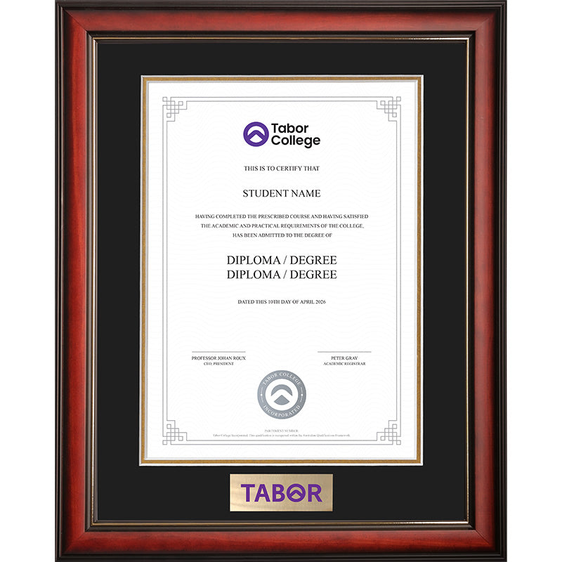 Tabor Frame Mahogany Elegance