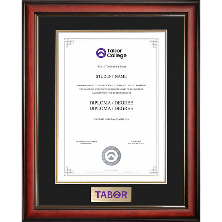 Tabor Frame Mahogany Elegance