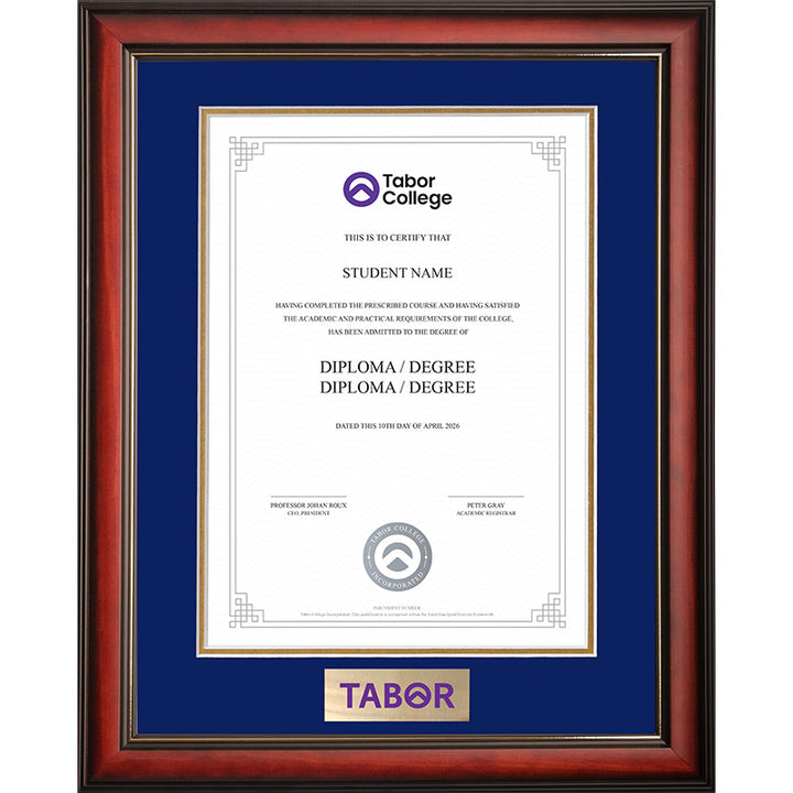 Tabor Frame Mahogany Elegance