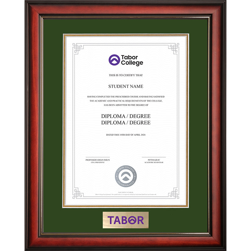 Tabor Frame Mahogany Elegance