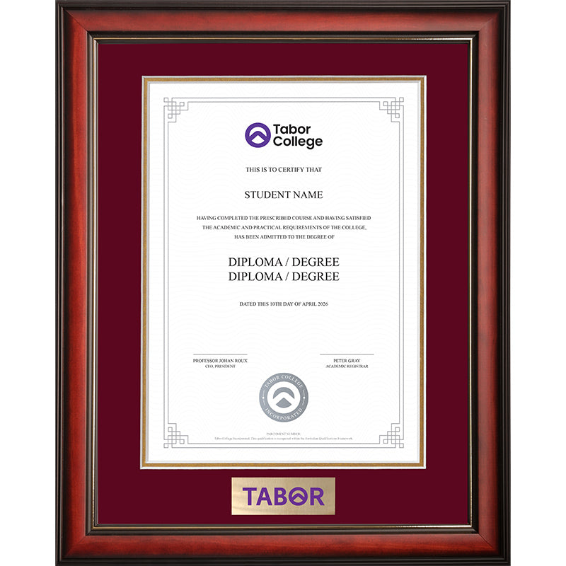 Tabor Frame Mahogany Elegance