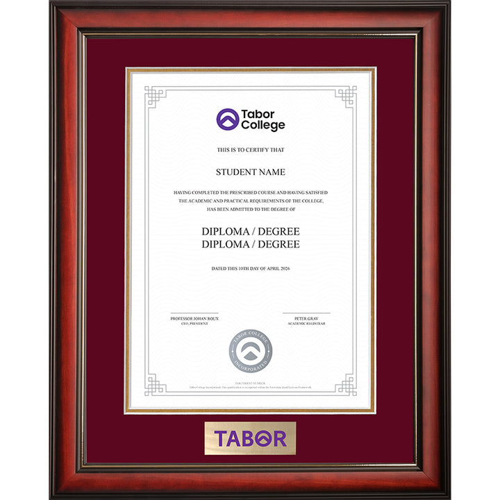 Tabor Frame Mahogany Elegance
