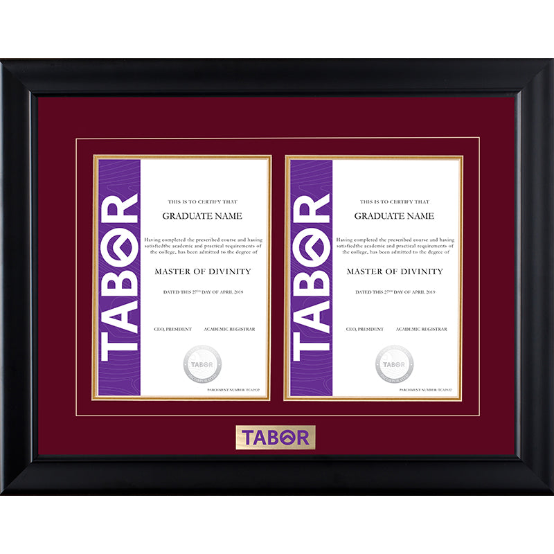 Tabor Frame Black Double Degree
