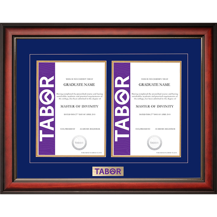 Tabor Frame Mahogany Double Degree