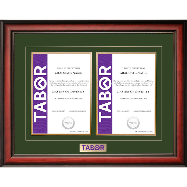 Tabor Frame Mahogany Double Degree