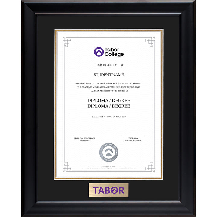Tabor Frame Black Elegance