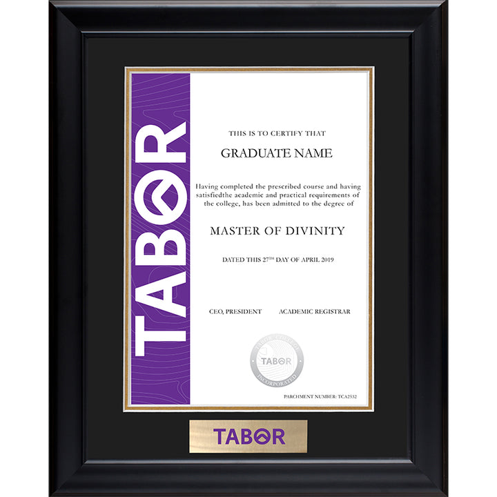 Tabor Frame Black Elegance