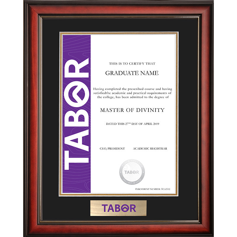 Tabor Frame Mahogany Elegance
