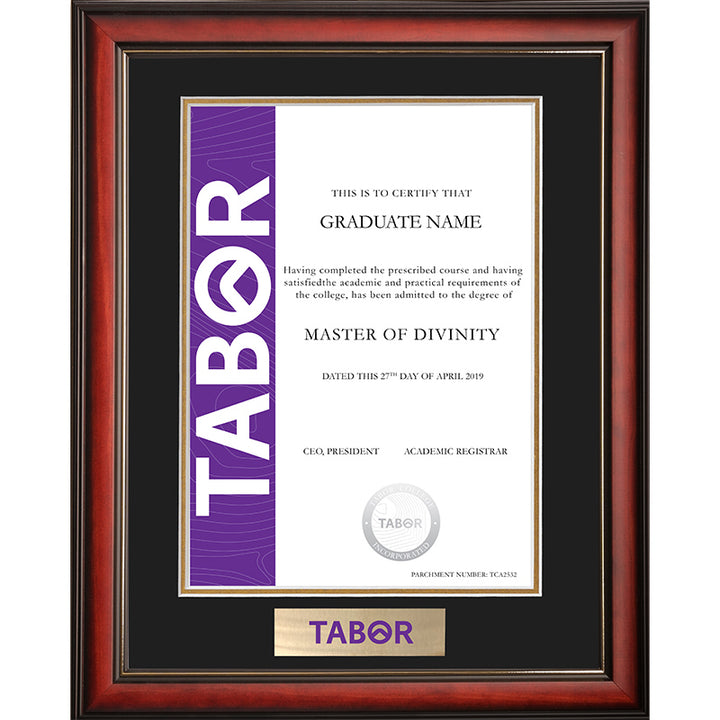 Tabor Frame Mahogany Elegance