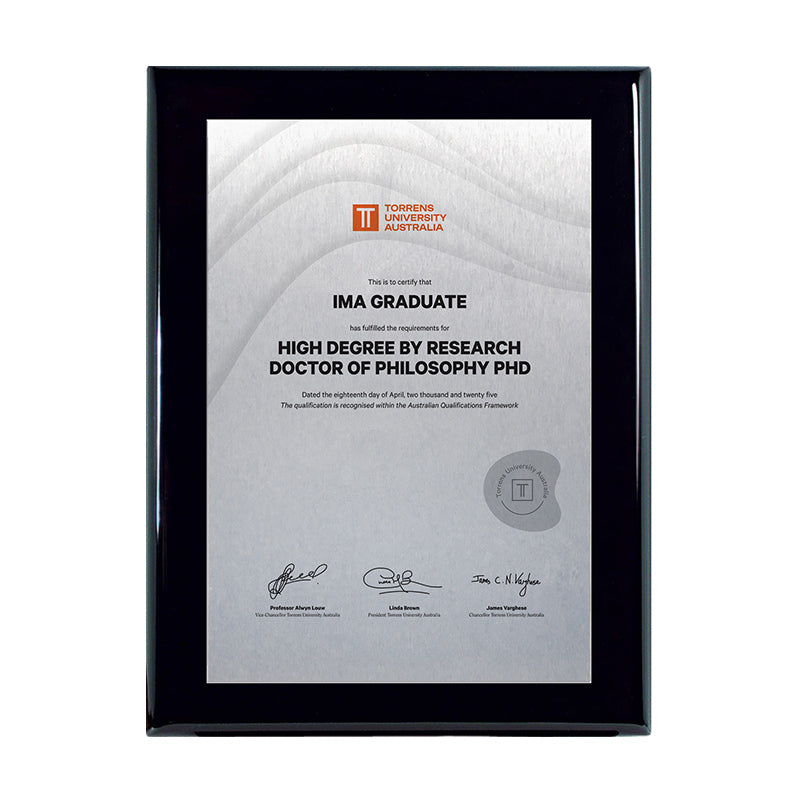 Torrens Plaque Prestige Black