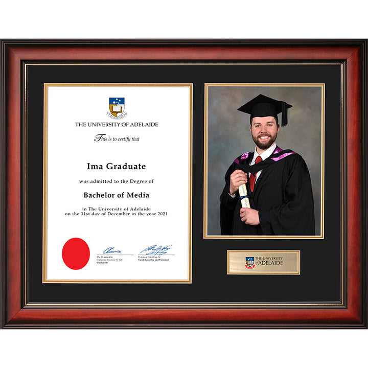 University of Adelaide Frame Mahogany Regency
