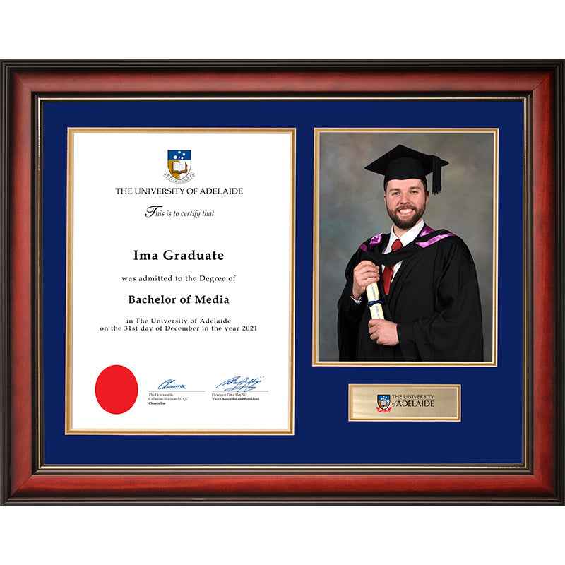 University of Adelaide Frame Mahogany Regency