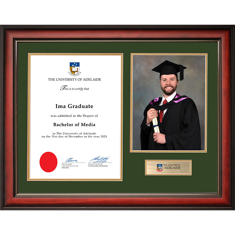 University of Adelaide Frame Mahogany Regency