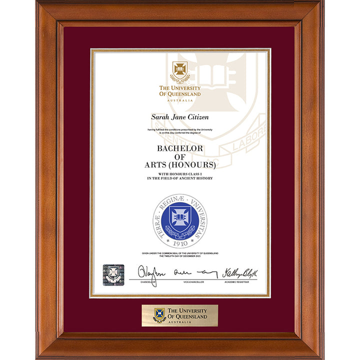 University of Queensland Frame Classic Elegance