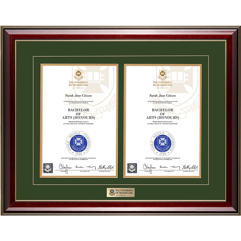 University of Queensland Frame Majestic Double Degree