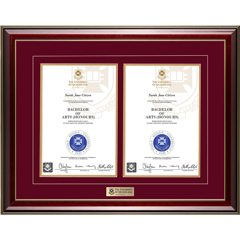 University of Queensland Frame Majestic Double Degree