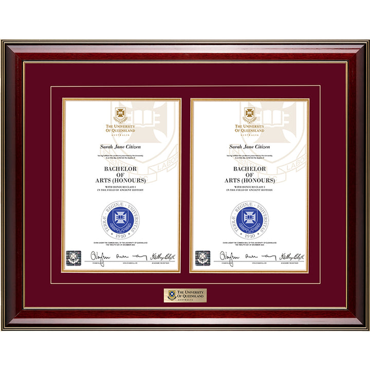 University of Queensland Frame Majestic Double Degree