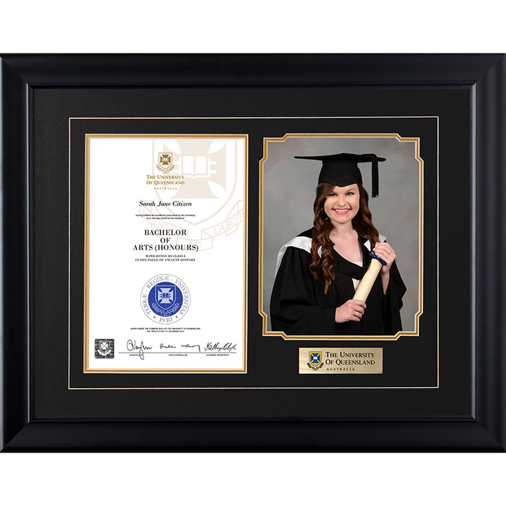 University of Queensland Frame Black Regency
