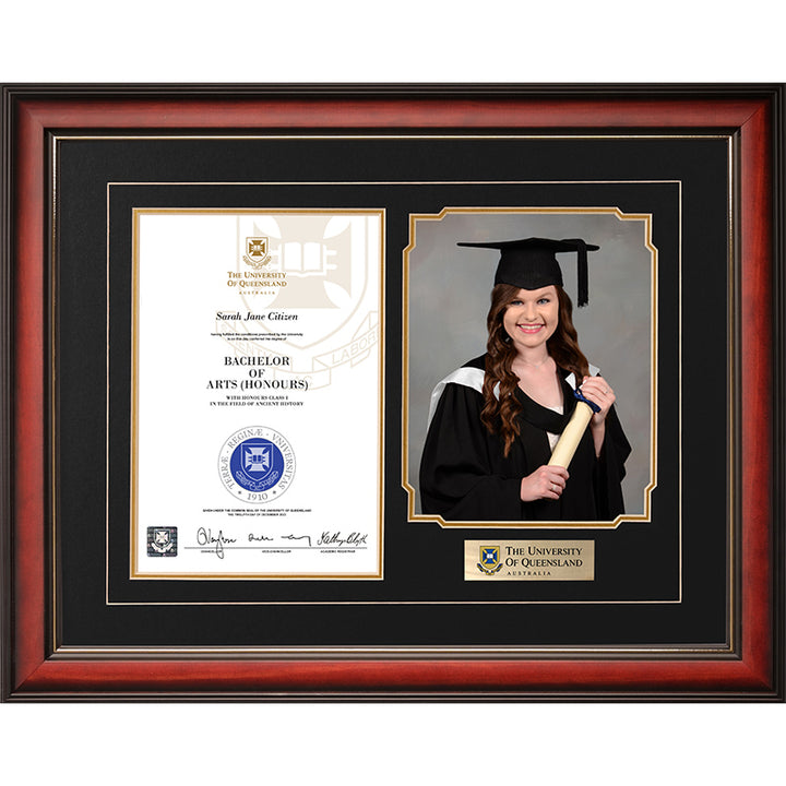 University of Queensland Frame Mahogany Regency