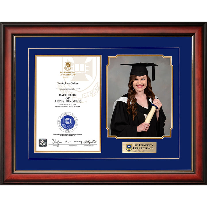 University of Queensland Frame Mahogany Regency